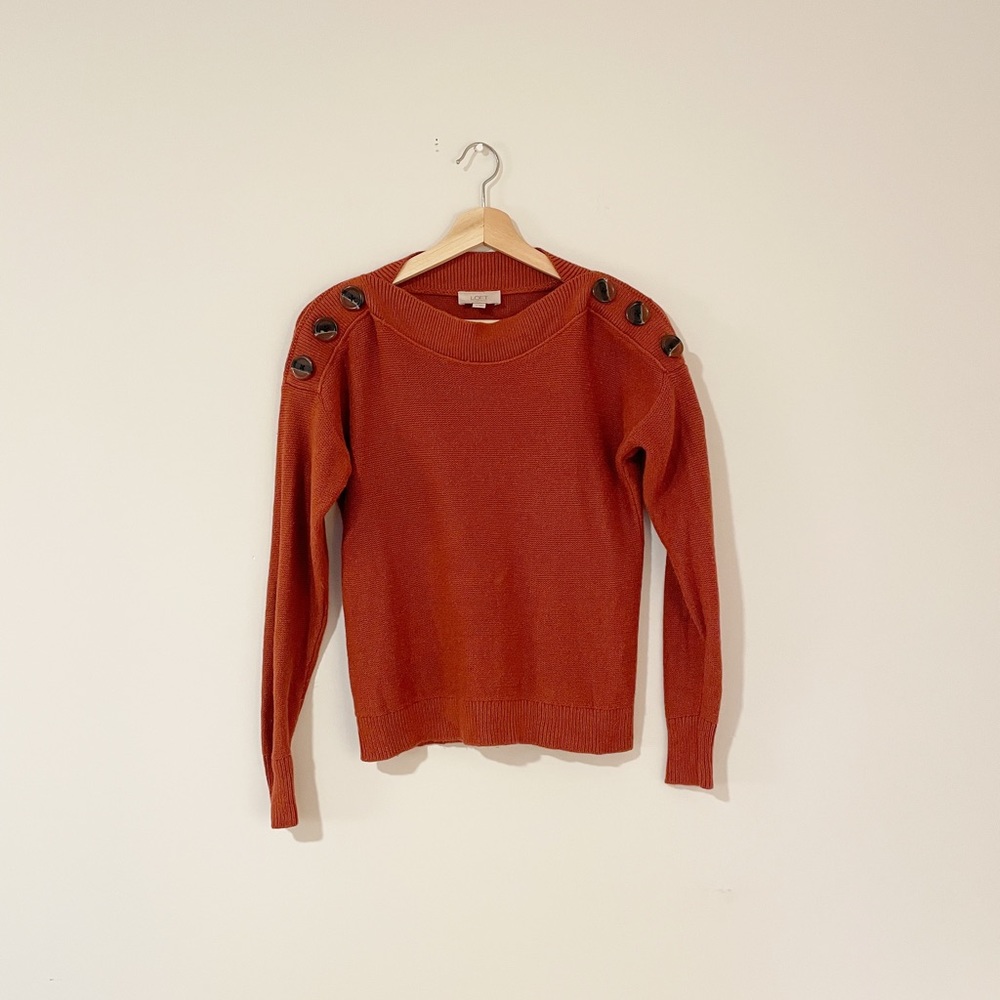 Loft Burnt Orange Sweater